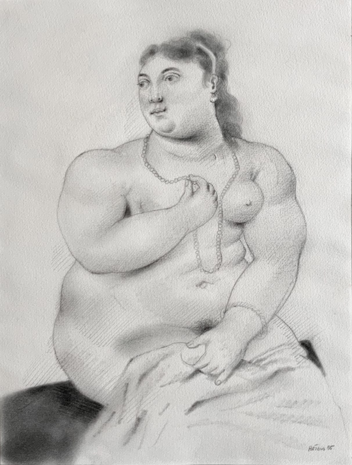 Fernando Botero, Donna Seduta, 1985