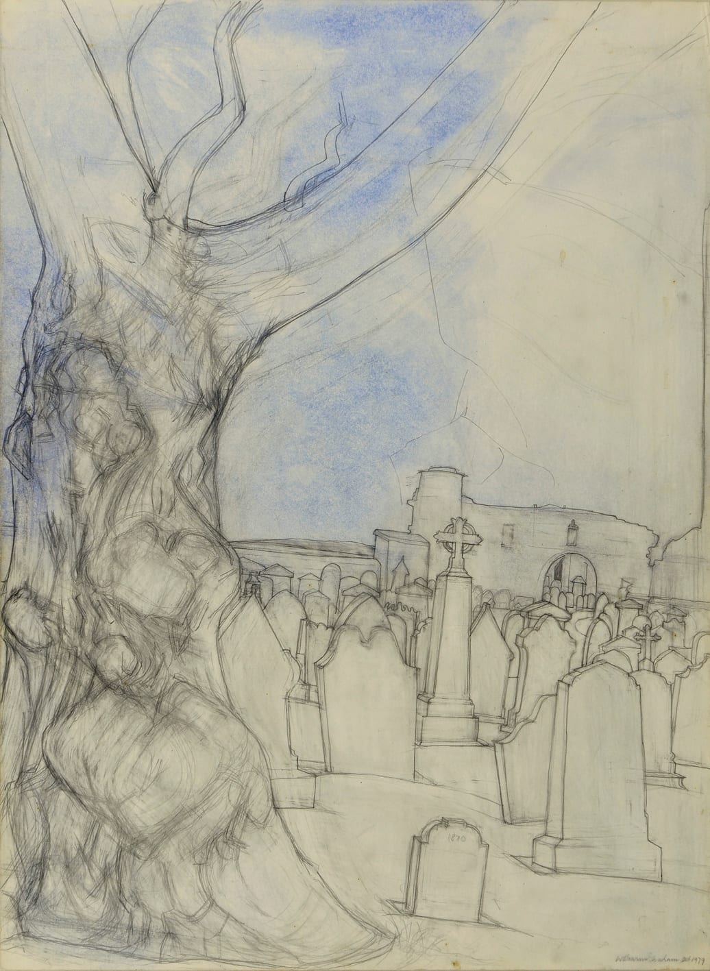 Wilhelmina Barns-Graham, Cathedral St Andrews (Old Tree), 1979