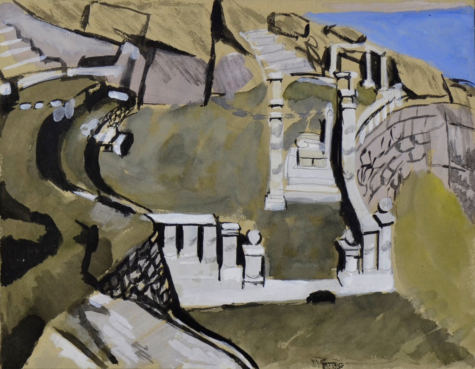 Wilhelmina Barns-Graham, Minack Cliff Theatre, Porthcurno, 1940