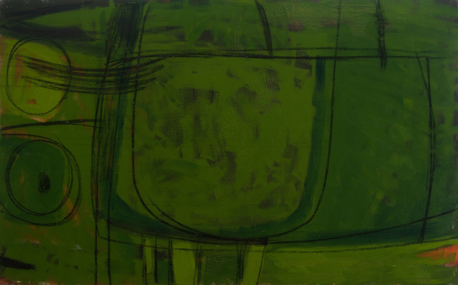 Wilhelmina Barns-Graham, Motive in Green – Spanish Island, 1959
