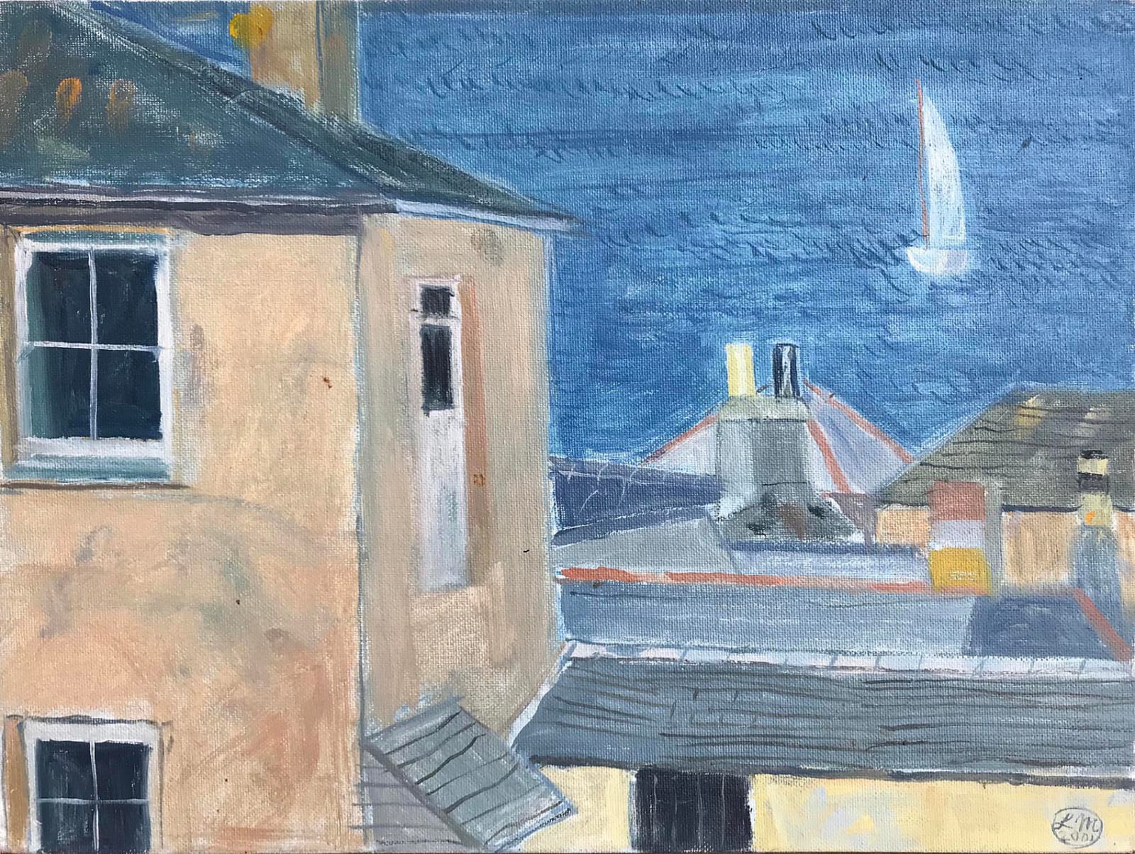 Leonard Mccomb, Sea View Past Houses, 2001