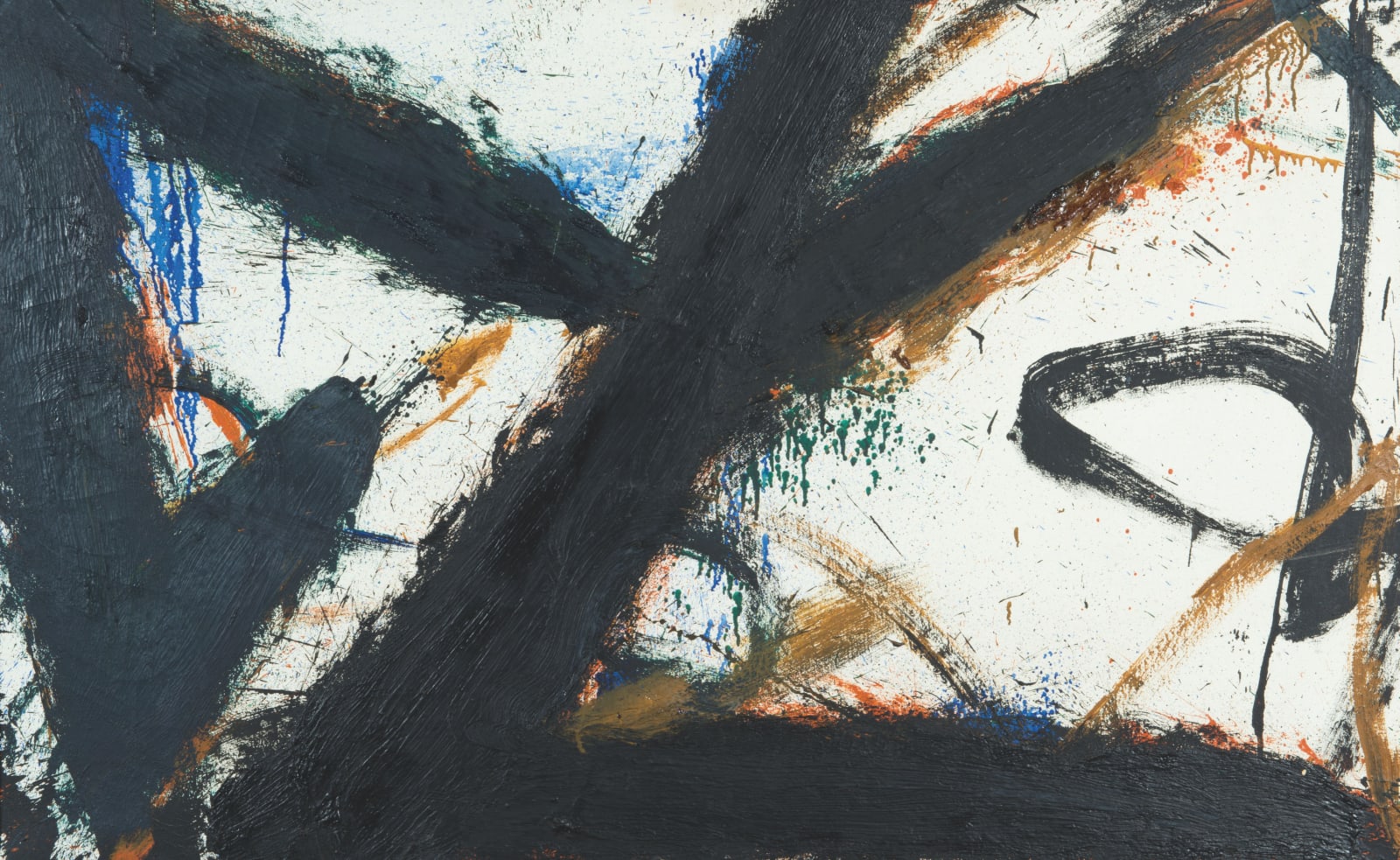 Norman Bluhm, Untitled white background, 1965