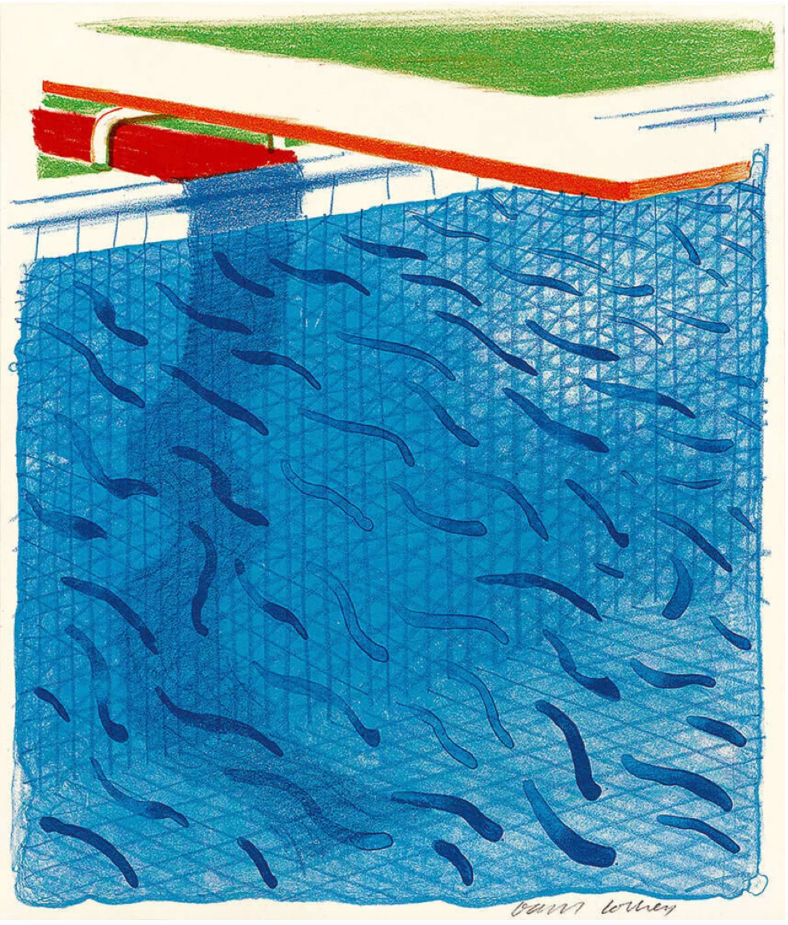 David Hockney, Paper Pools , 1980