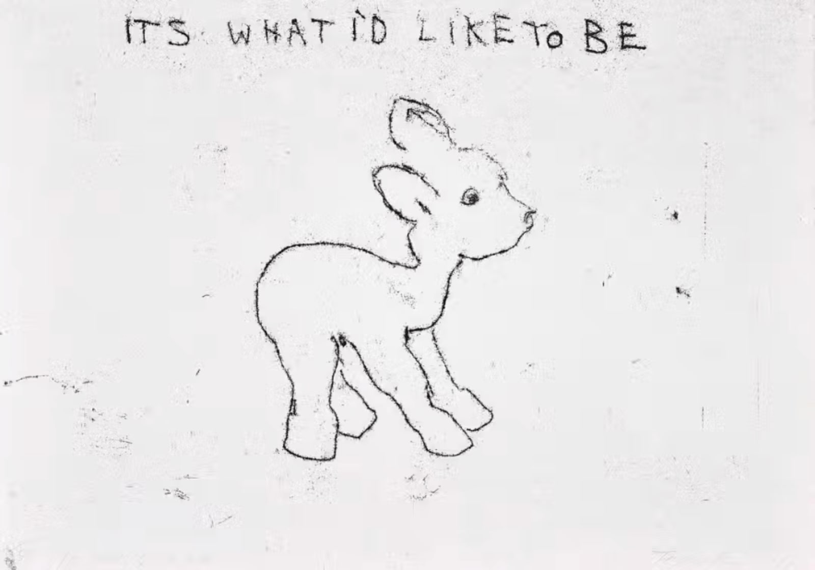 Tracey Emin, It's What I'd Like To Be, 1998