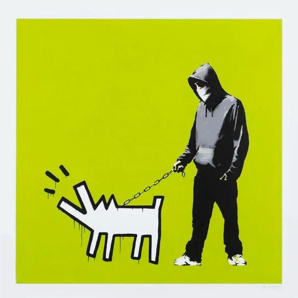 Banksy, Choose Your Weapon (Green) , 2010