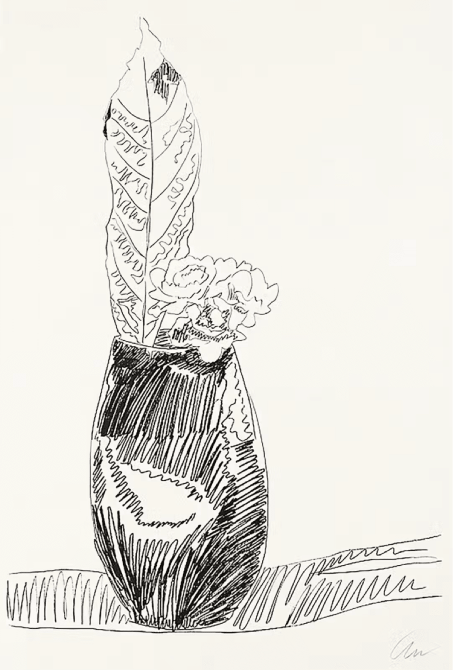 Andy Warhol, Flowers (Black and White), 1974
