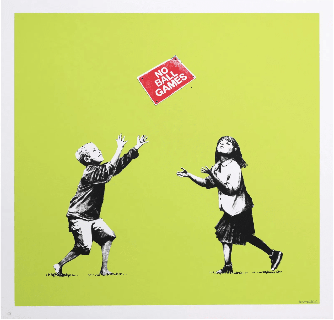 Banksy, Choose Your Weapon (Green) , 2010