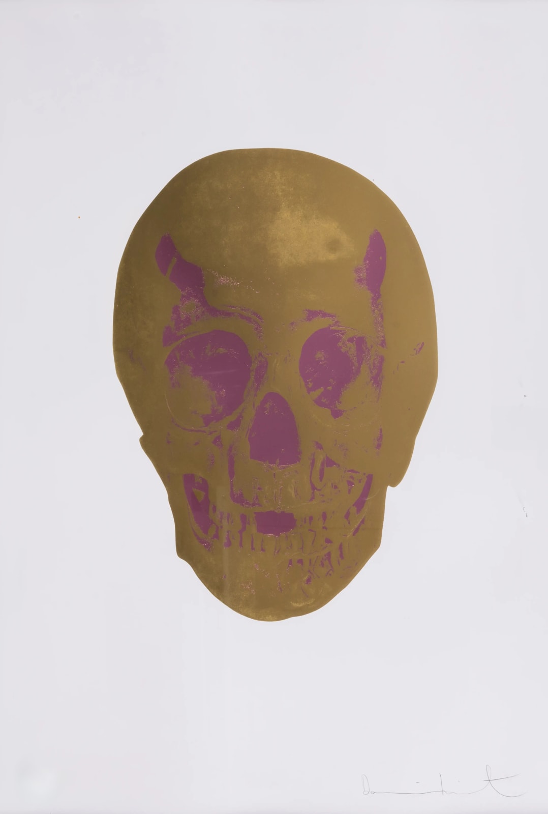 Damien Hirst, The Dead (Oriental Gold / Loganberry Pink), 2009
