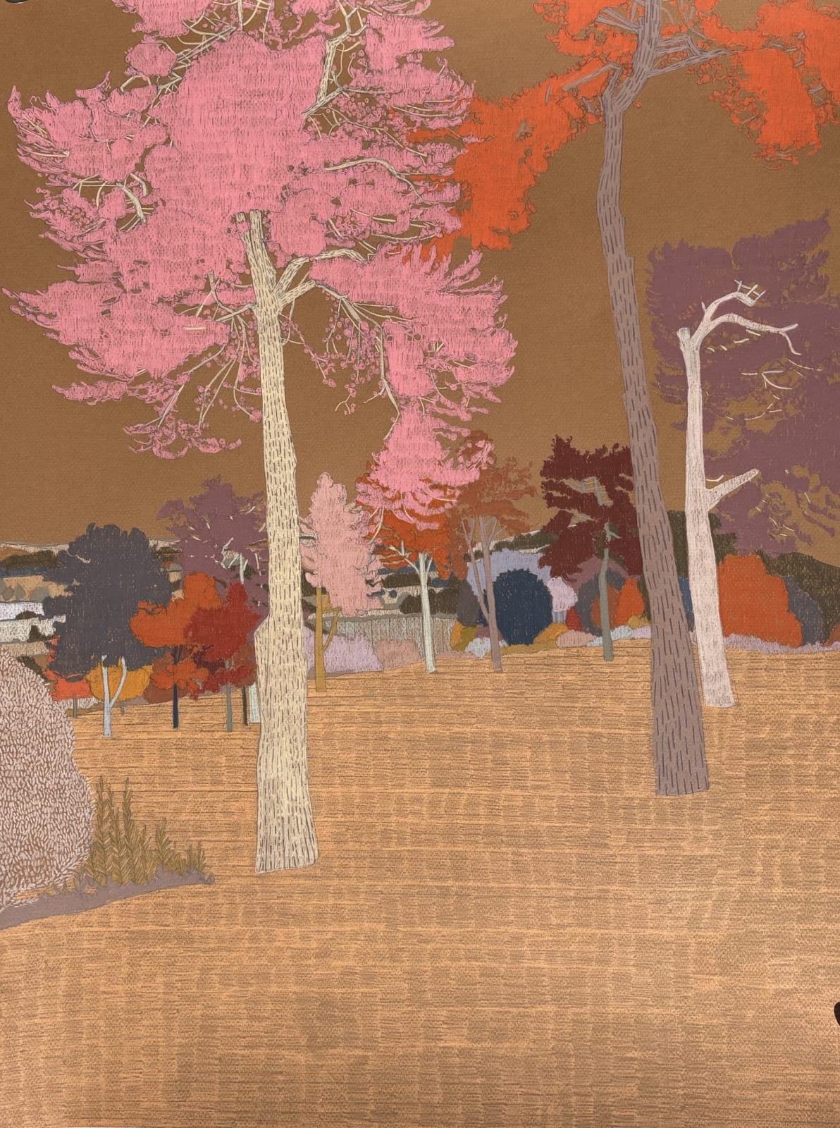 Drawings - Clare Halifax, Battersea Park Study i