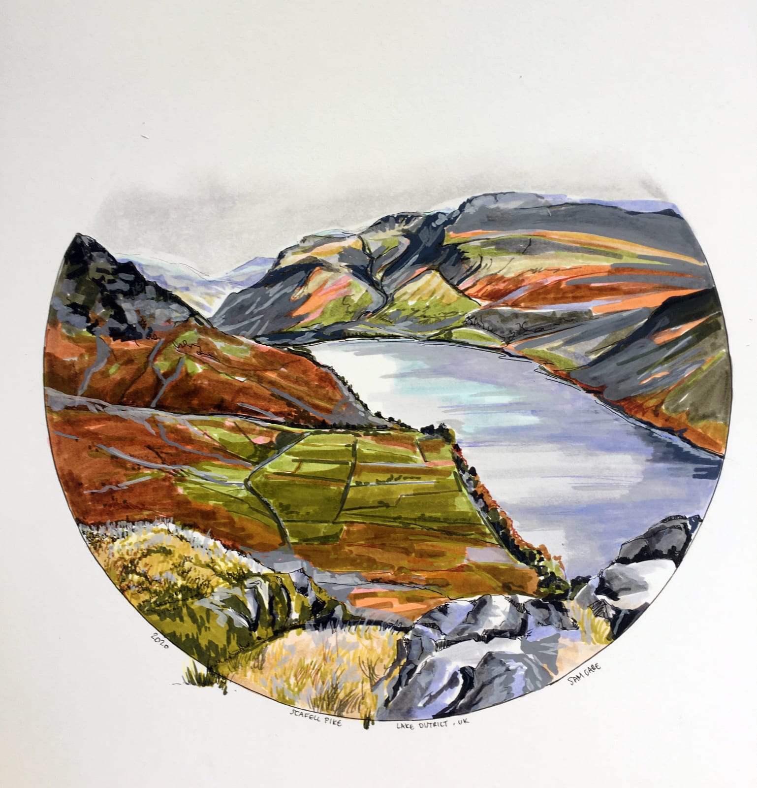Sam Gare Scafell Pike Lake District 2020 Will S Art Warehouse