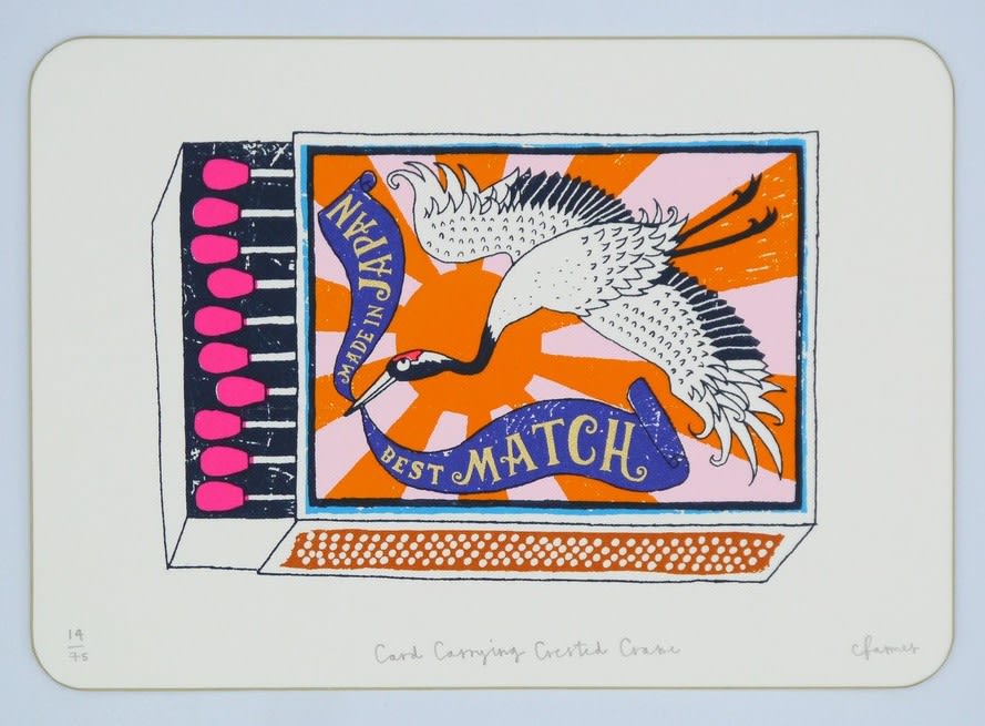 Charlotte Farmer, Card Carrying Crested Crane