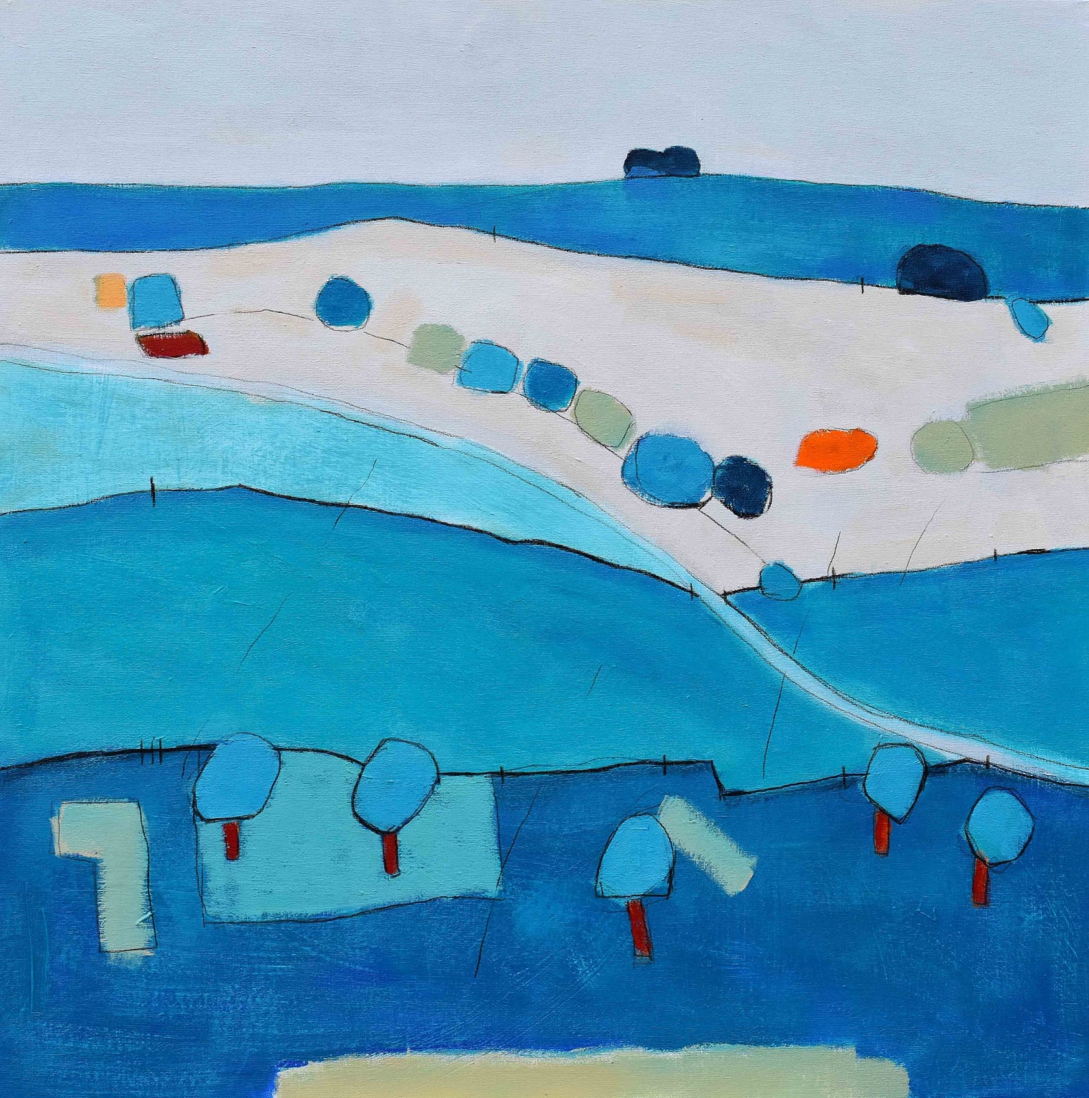 David O'Connor FRSA, Blue Remembered Hills II