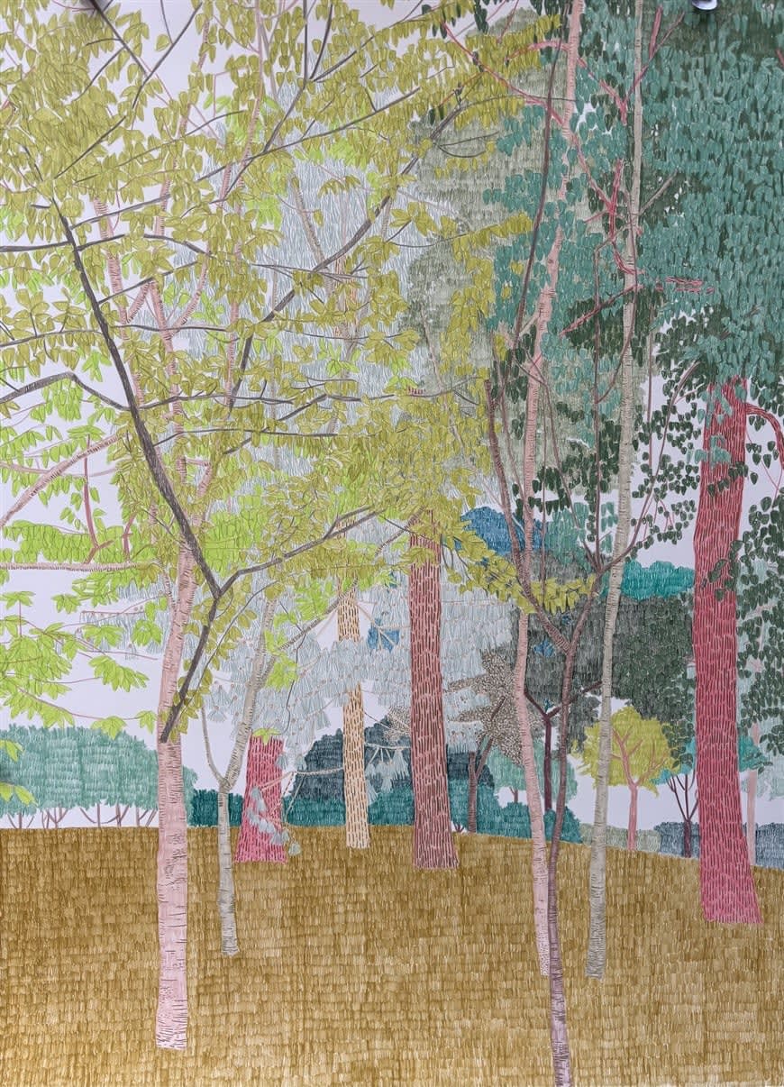 Drawings - Clare Halifax, Big Trees at Holland Park