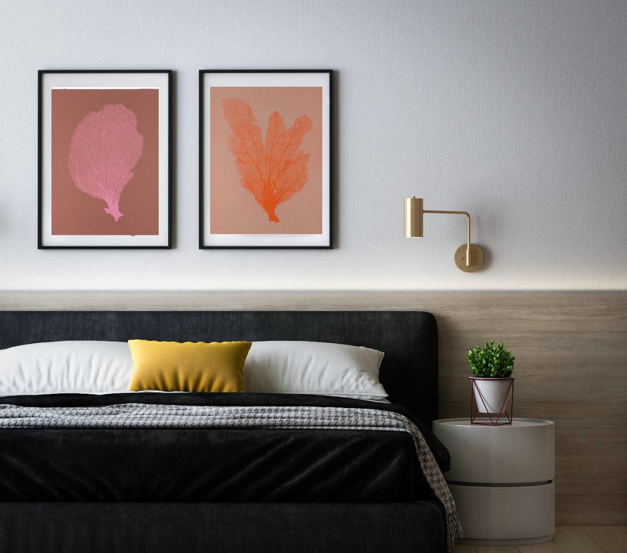 Jo De Pear, Sea Fan VII - Orange/Blush
