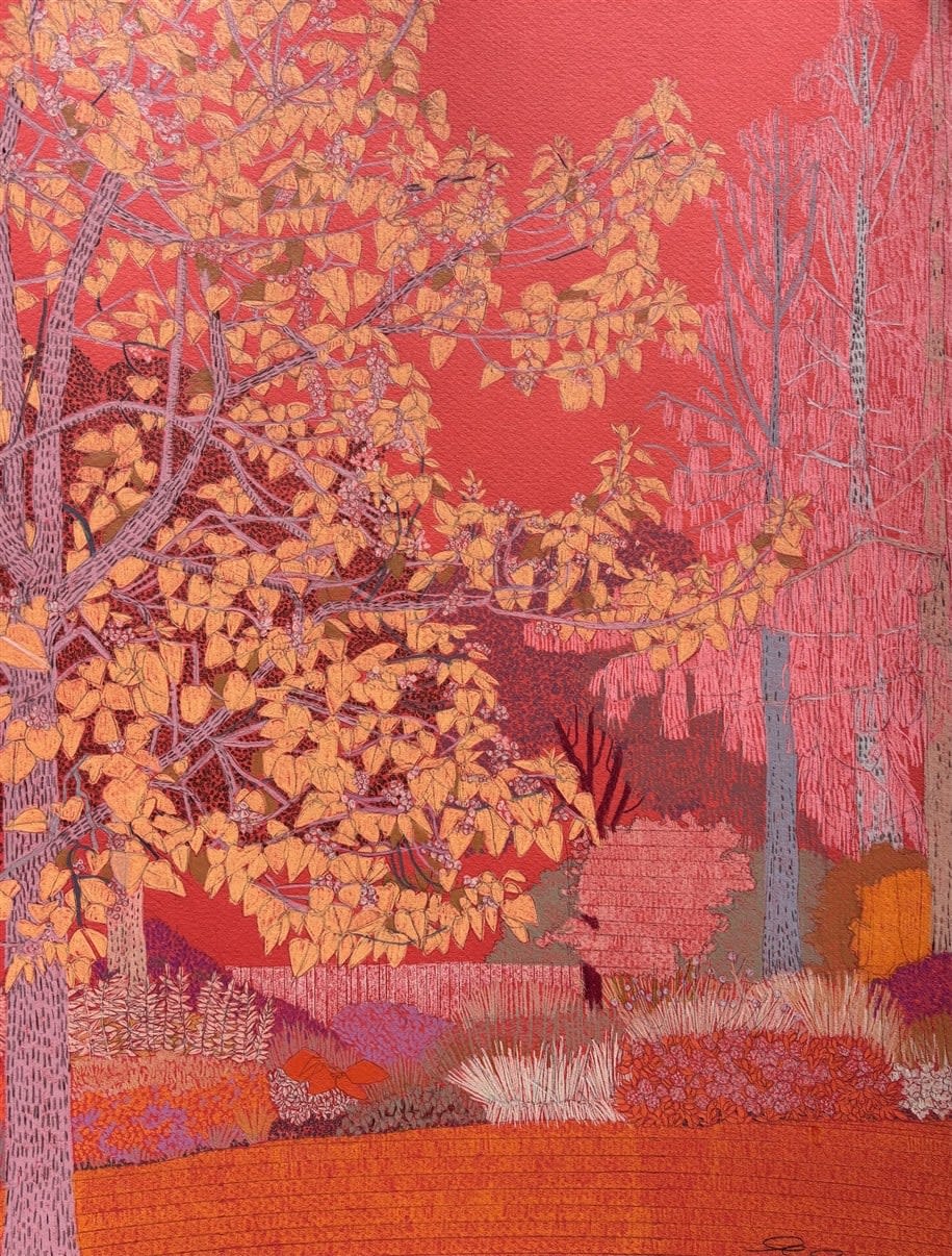 Drawings - Clare Halifax, Queen Mary's Garden, Regents Park II