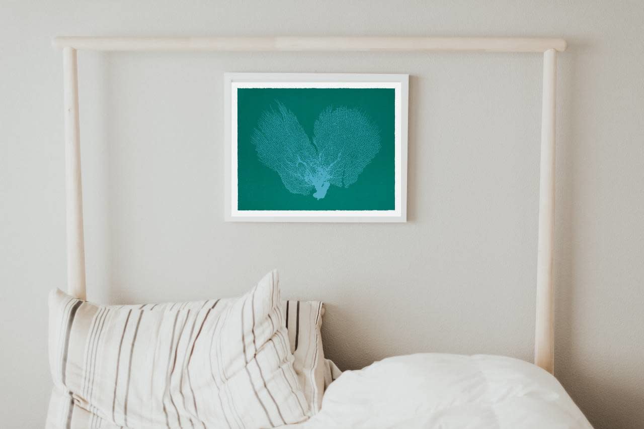 Jo De Pear, Sea Fan IV - Pale Blue/Sea Green