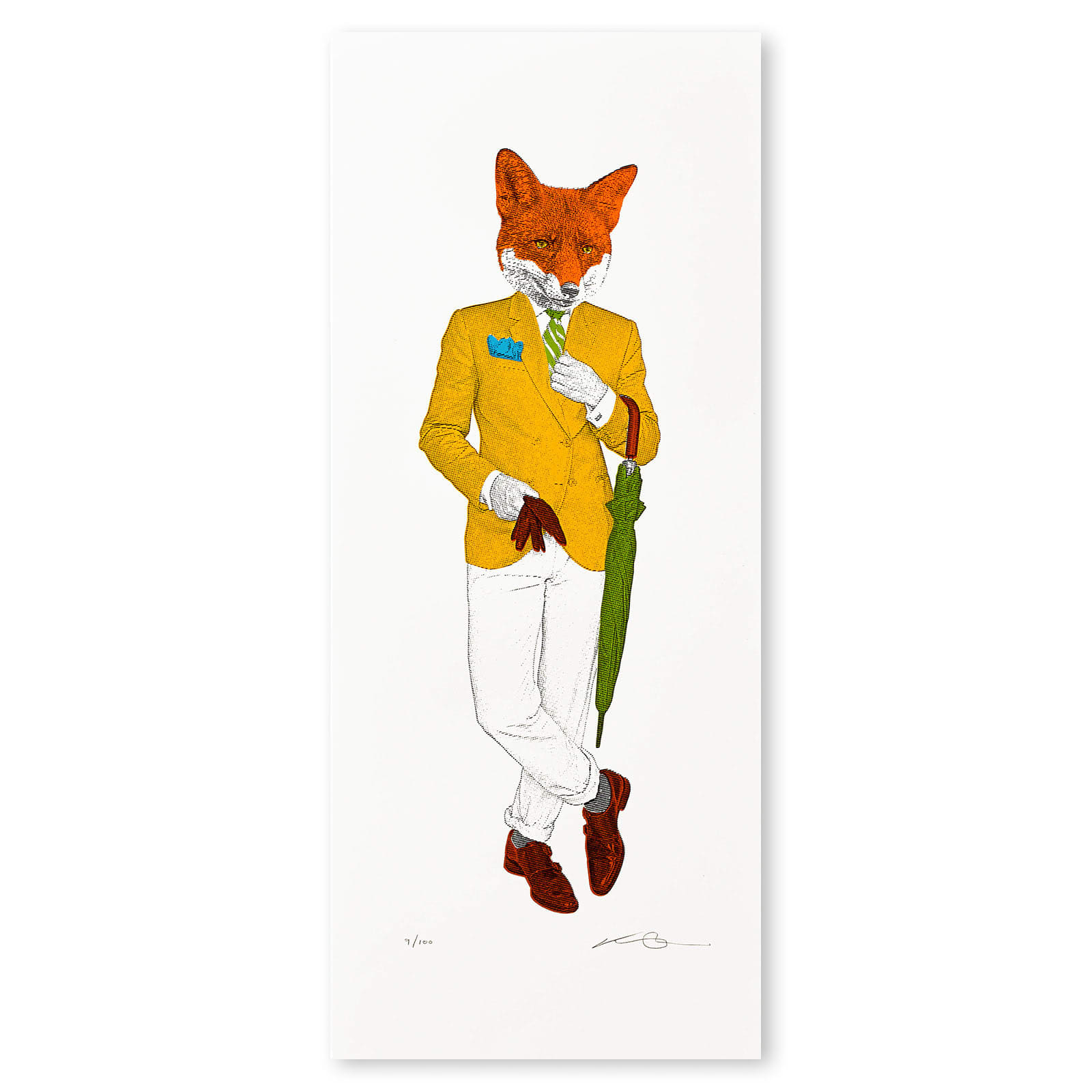 Kerry Eggleton, The Fox and Umbrella with USA shipping