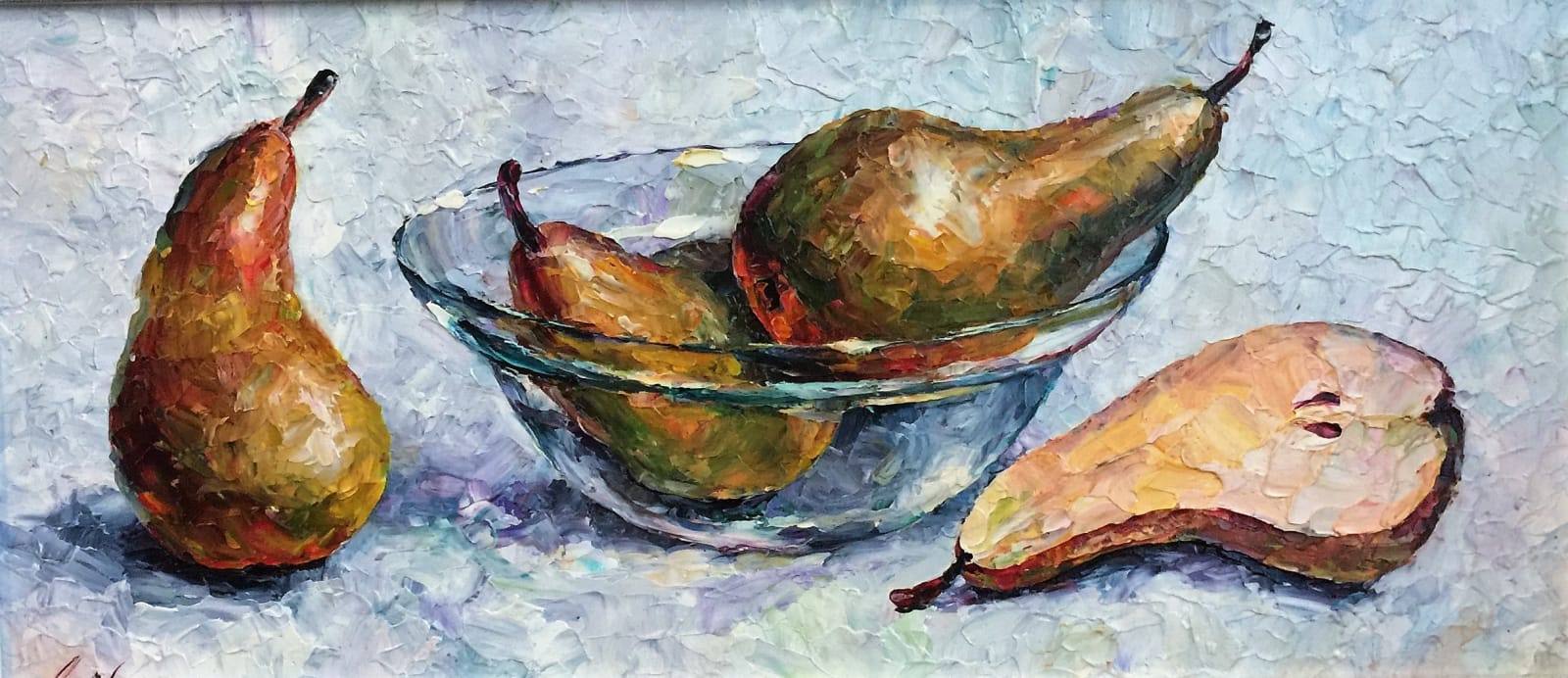 Lana Okiro Still Life With Pears And Glass Bowl Will S Art