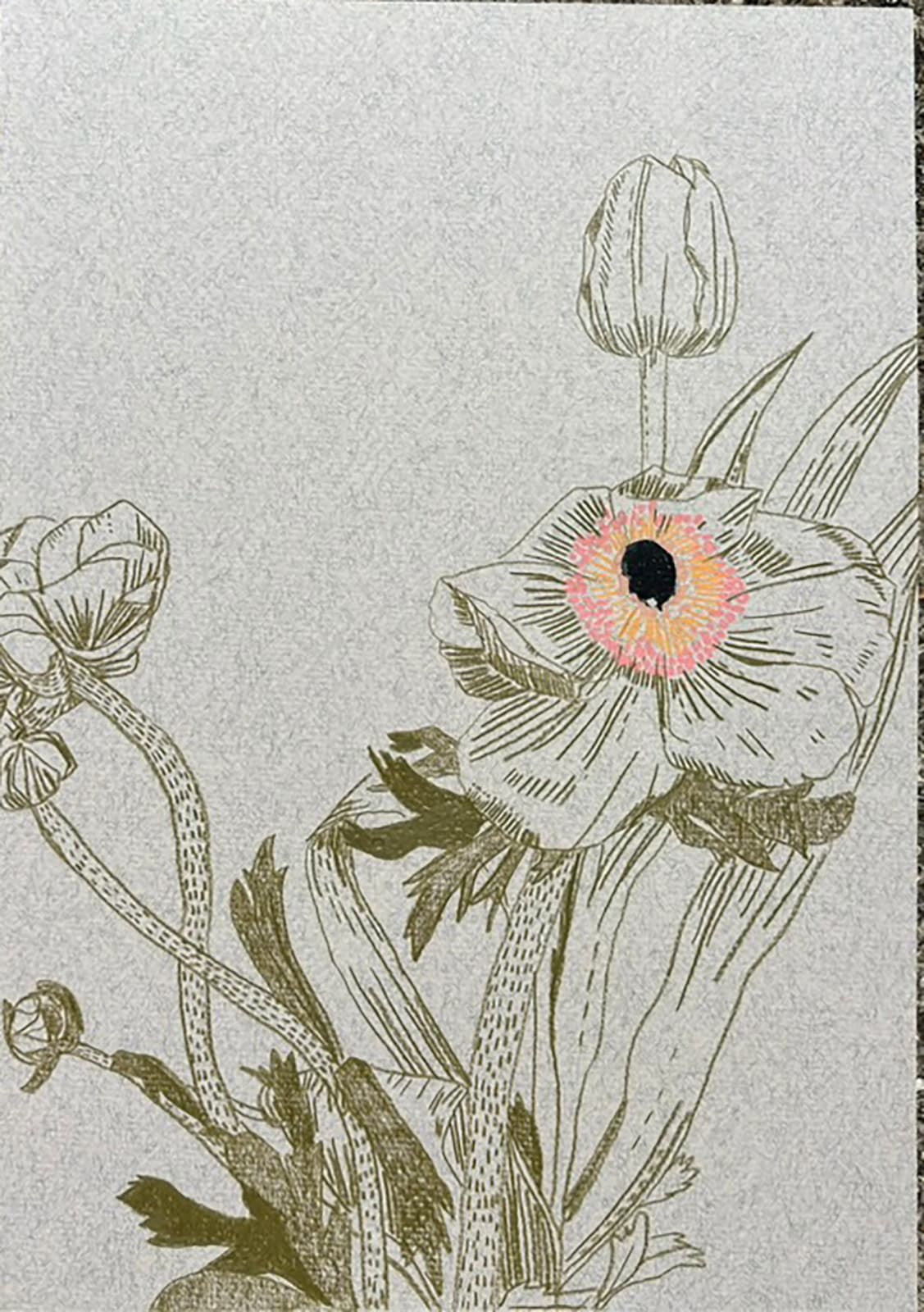 Drawings - Clare Halifax, Spring Bouquet iii