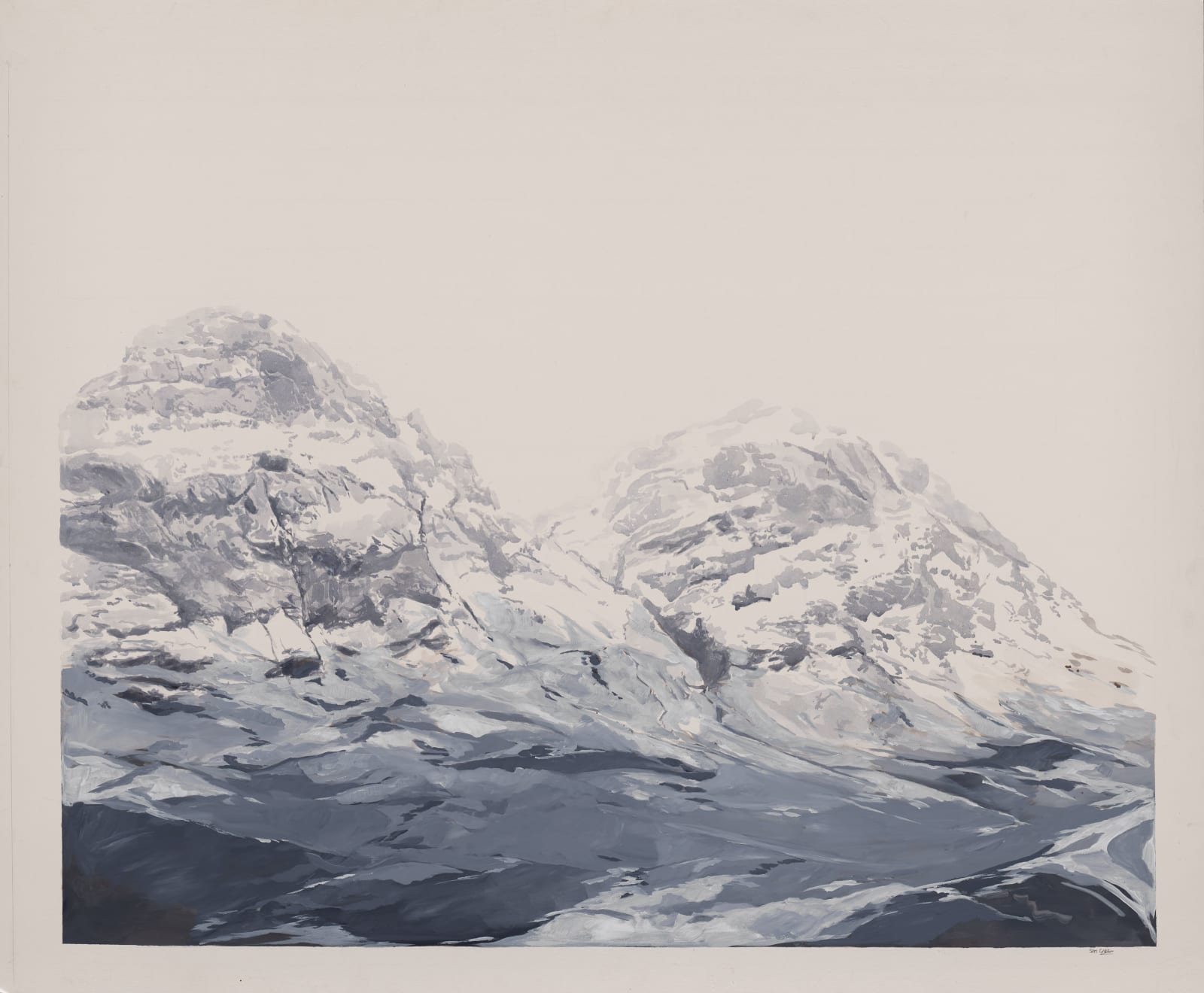 Sam Gare, Three Sisters in the Mist, Glencoe, Scotland,