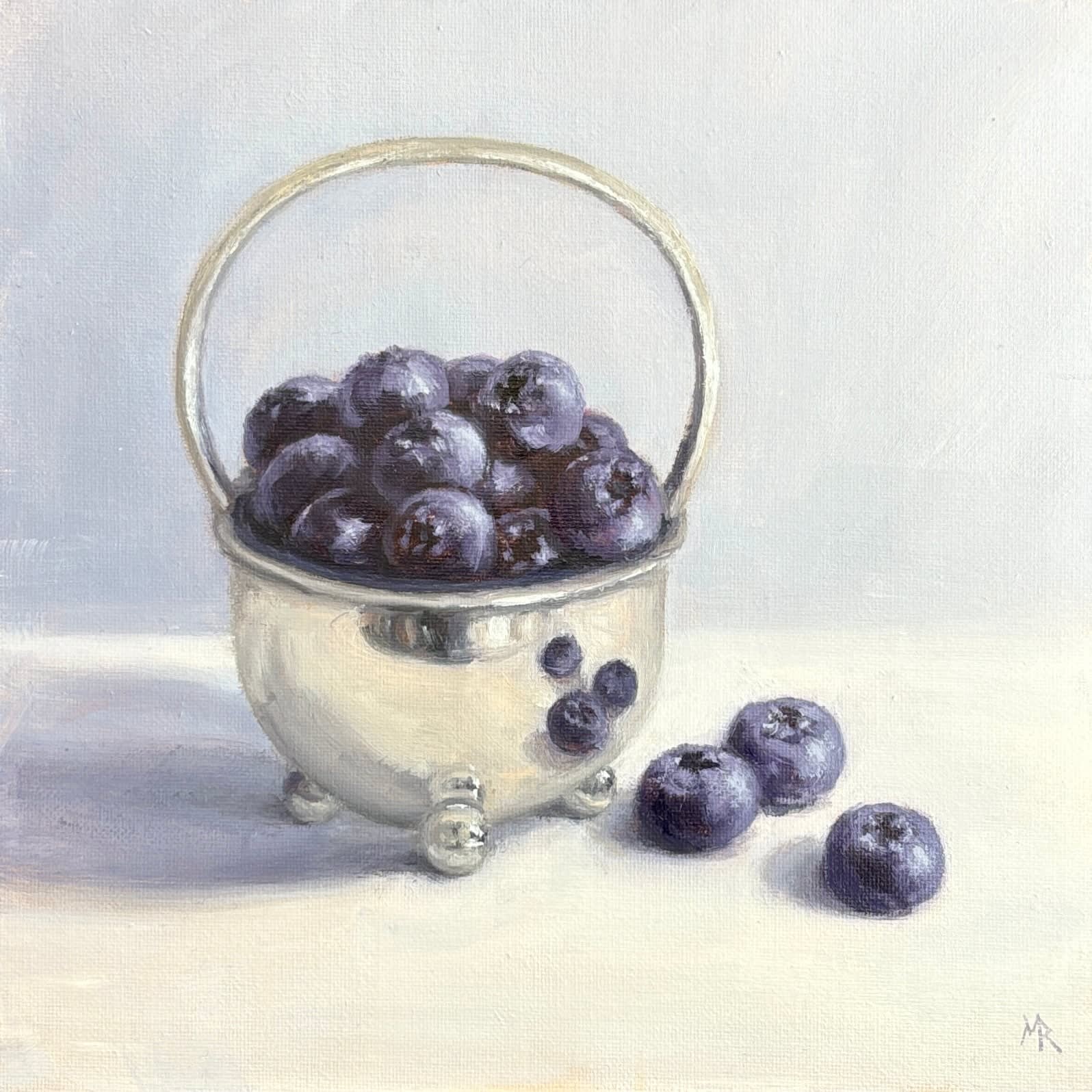 Marie Robinson, Blueberries in Silver