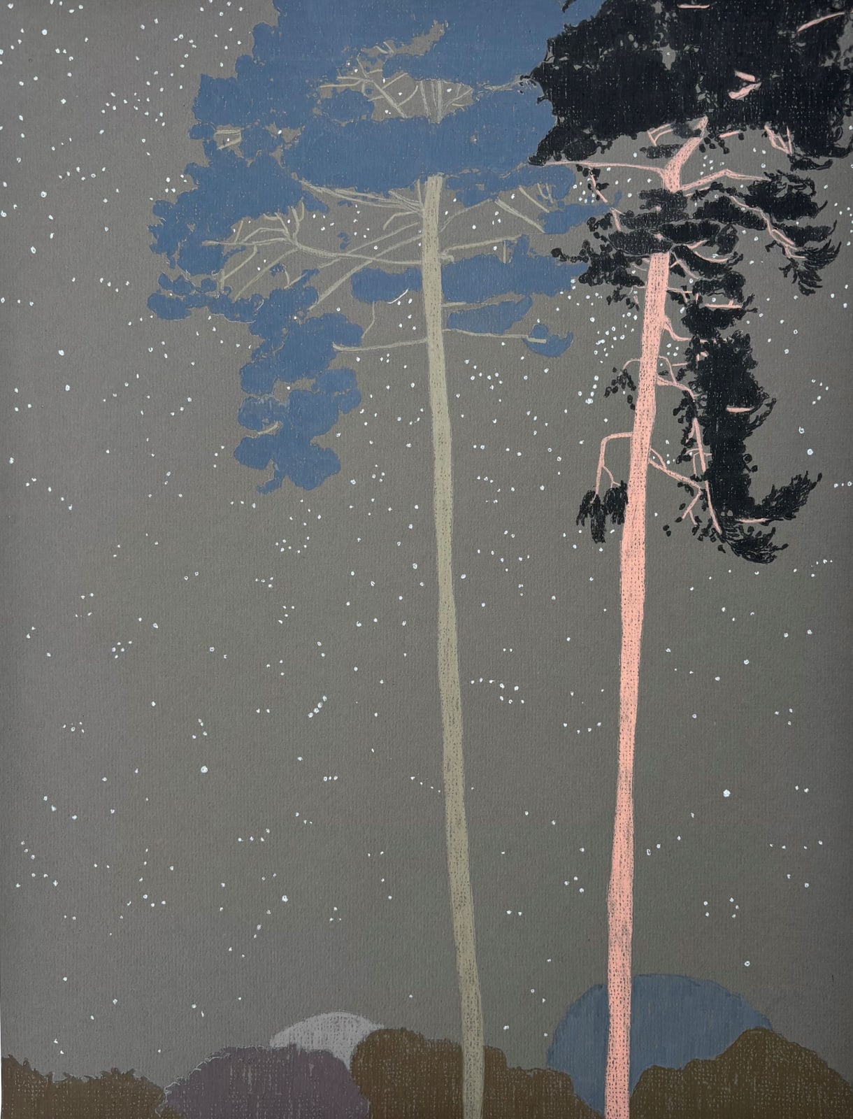 Drawings - Clare Halifax, Night Skies II