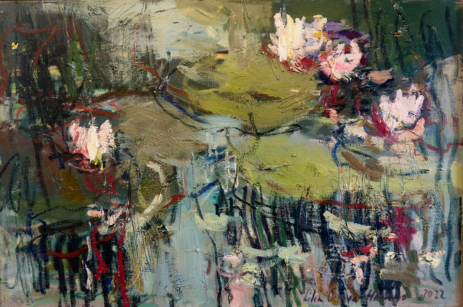 Lilia Orlova-Holmes, WATER LILIES, 2022