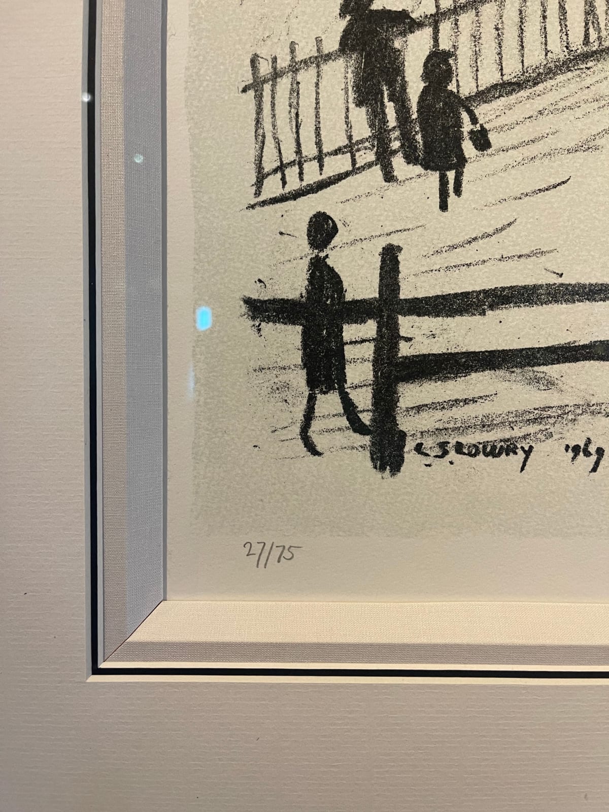 L.S. Lowry, WINTER IN BROUGHTON, 1969