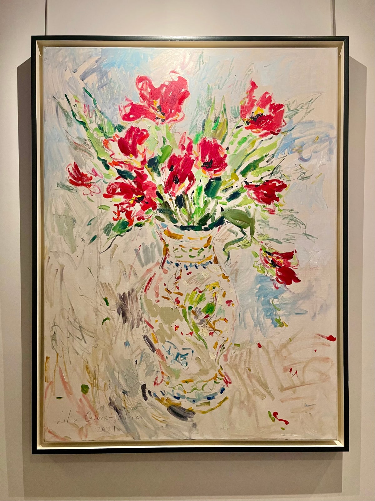 Lilia Orlova-Holmes, VASE OF TULIPS, 2021