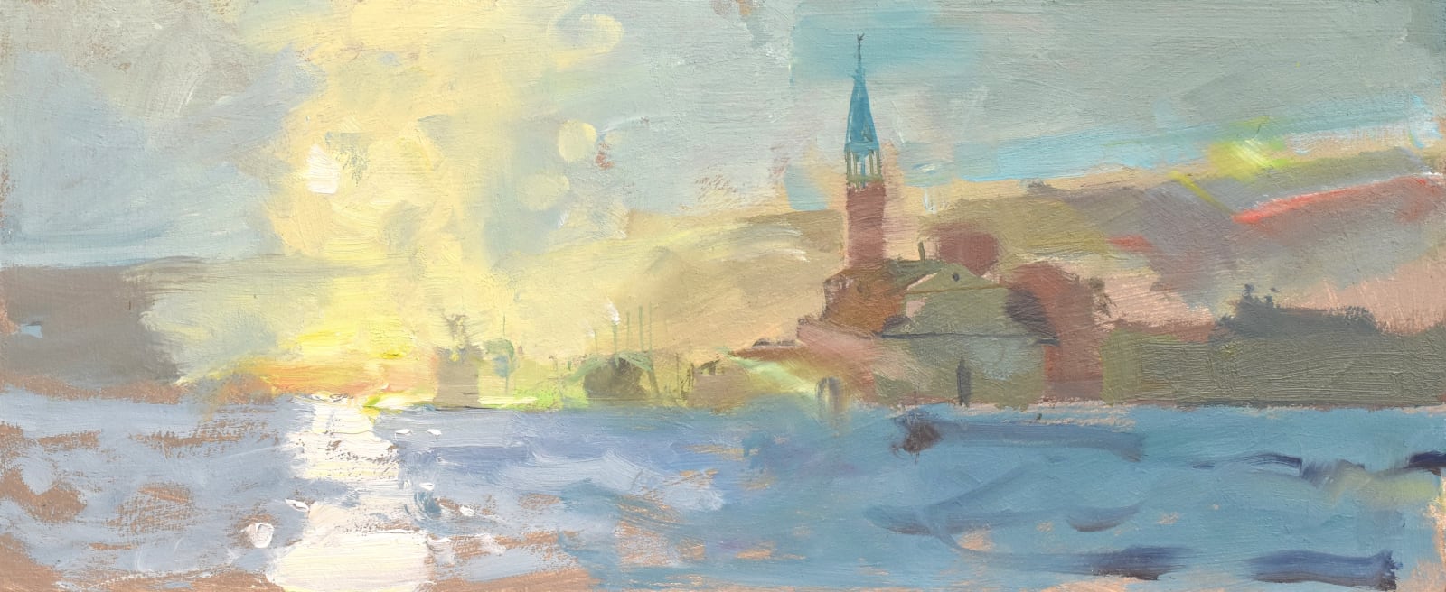 Richard Pikesley, Sunrise, San Giorgio Maggiore From The Dogona