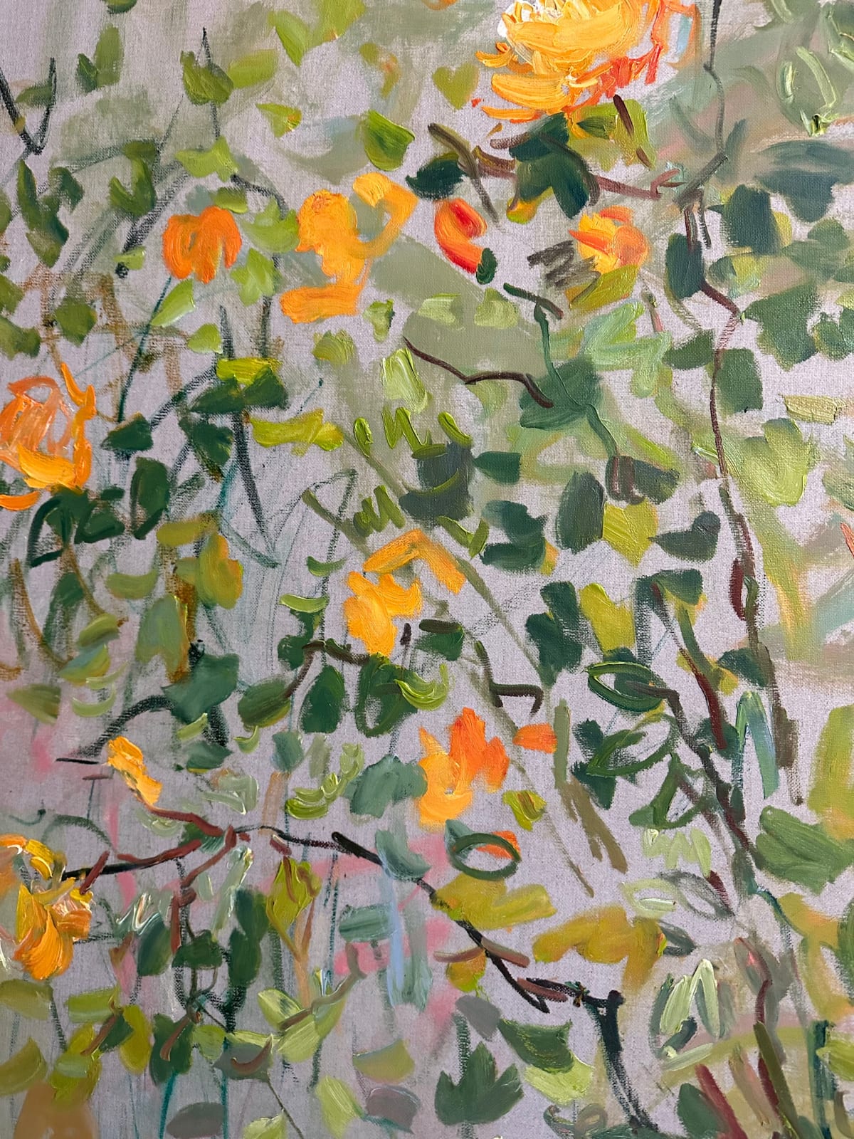 Lilia Orlova-Holmes, A ROSE IN AN AUTUMN GARDEN, 2022