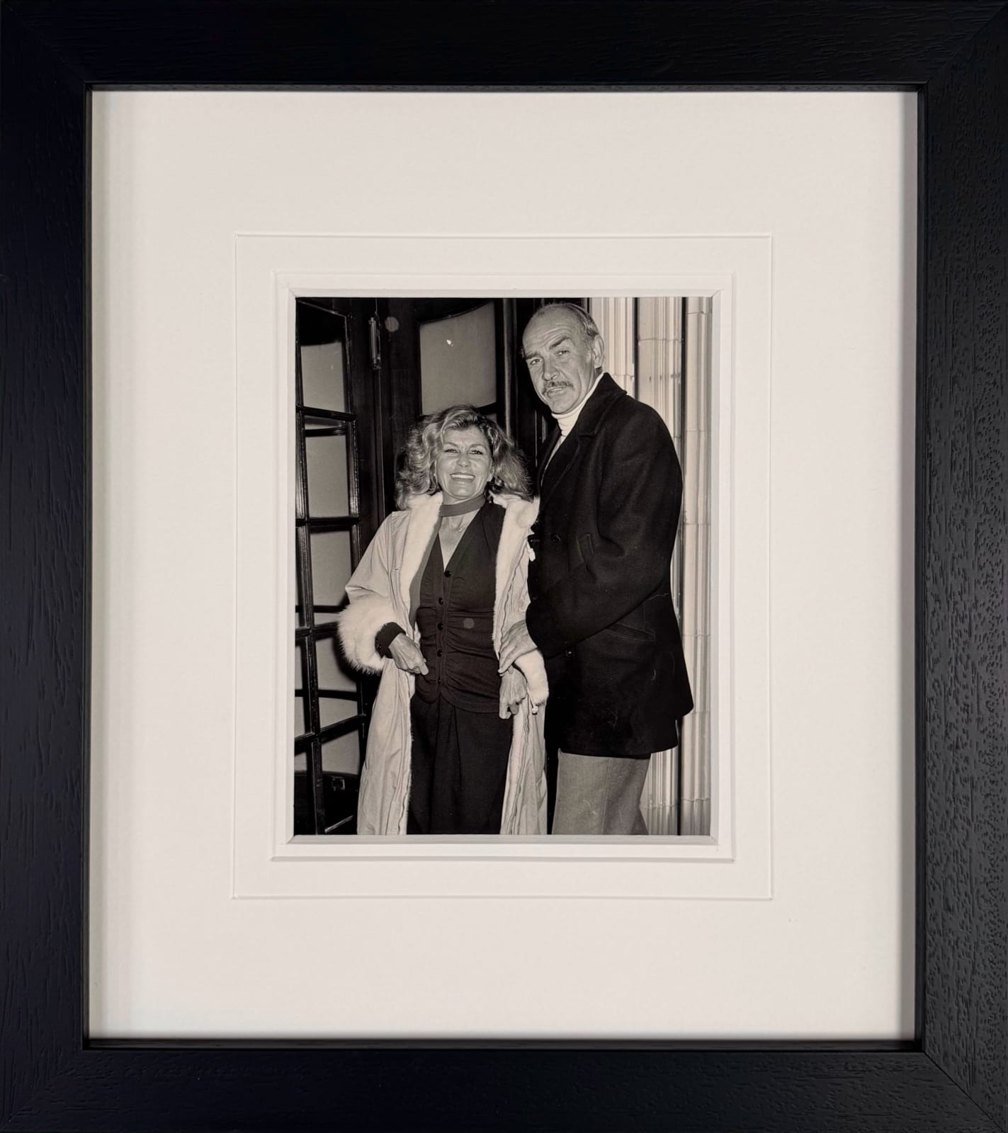Richard Young, SIR SEAN CONNERY AND MICHELINE ROQUEBRUNE , LANGAN'S BRASSERIE, 1980