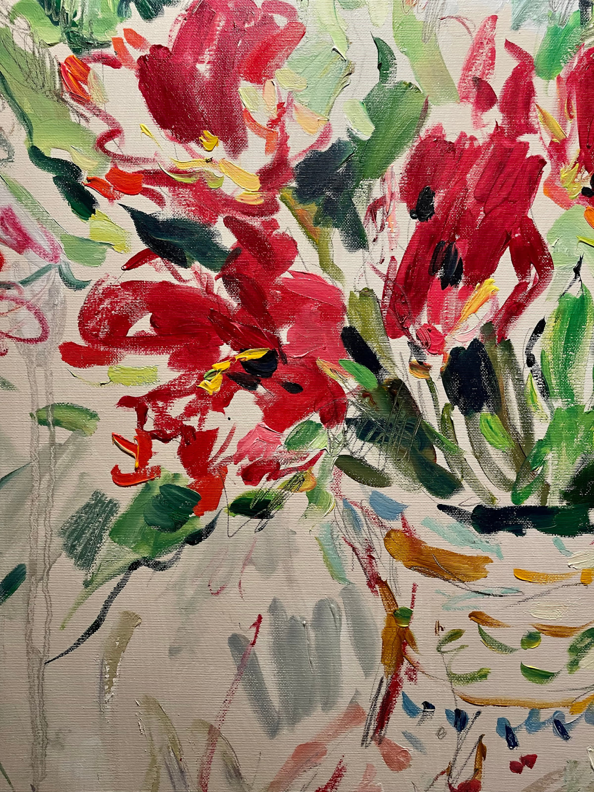 Lilia Orlova-Holmes, VASE OF TULIPS, 2021