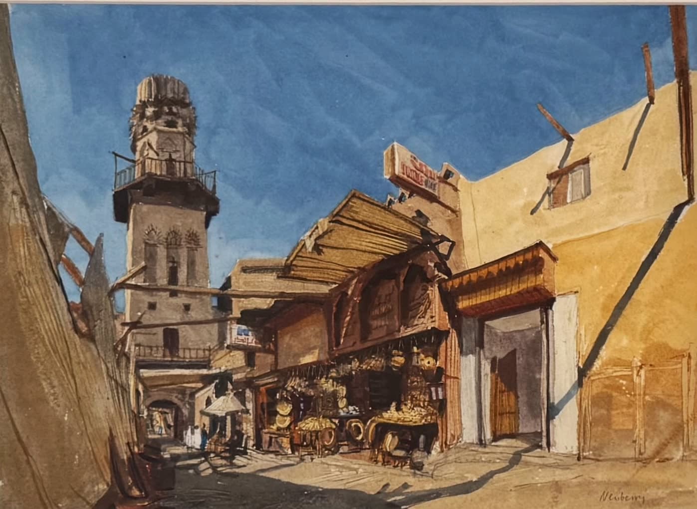 John Newberry, R.W.S., Street In Cairo
