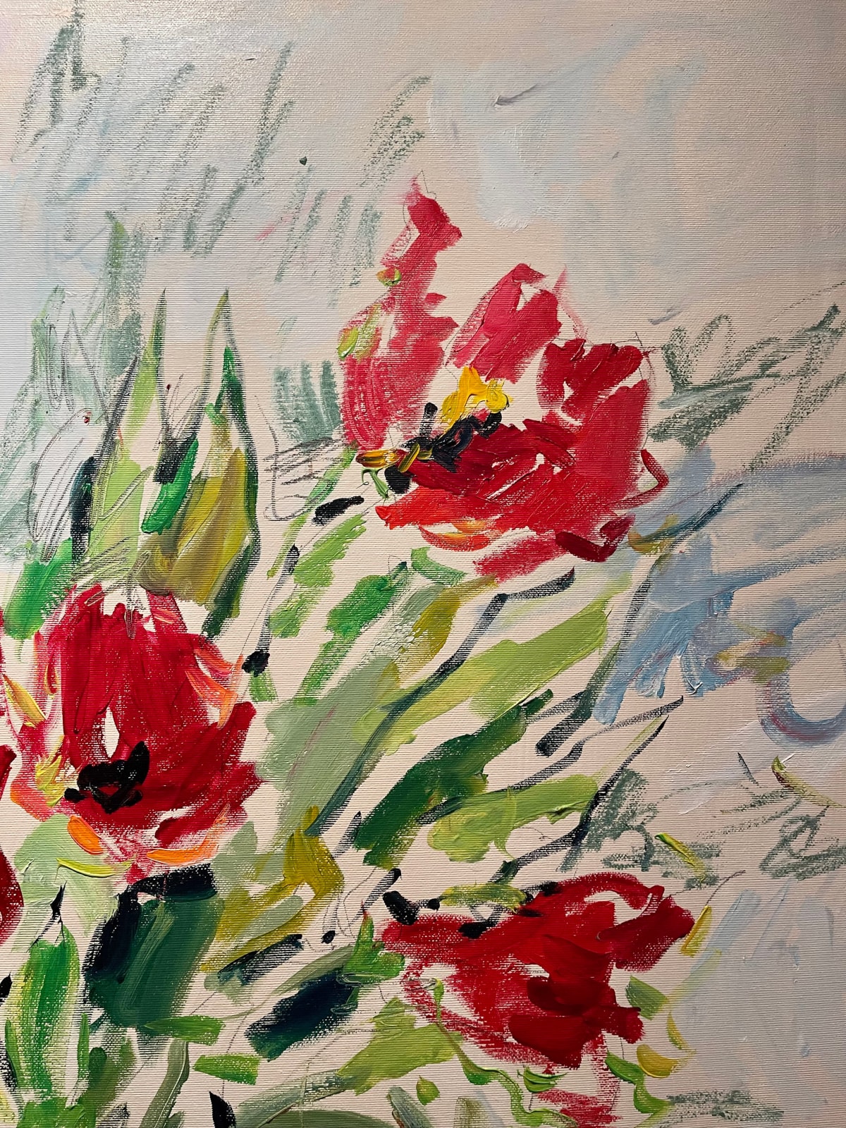 Lilia Orlova-Holmes, VASE OF TULIPS, 2021