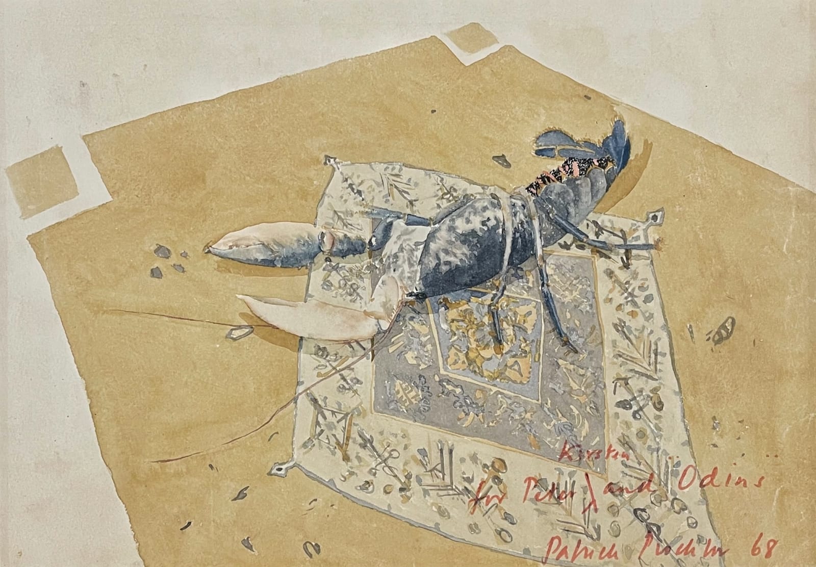 Patrick Procktor, LOBSTER ON A TABLE - ODIN'S, 1968