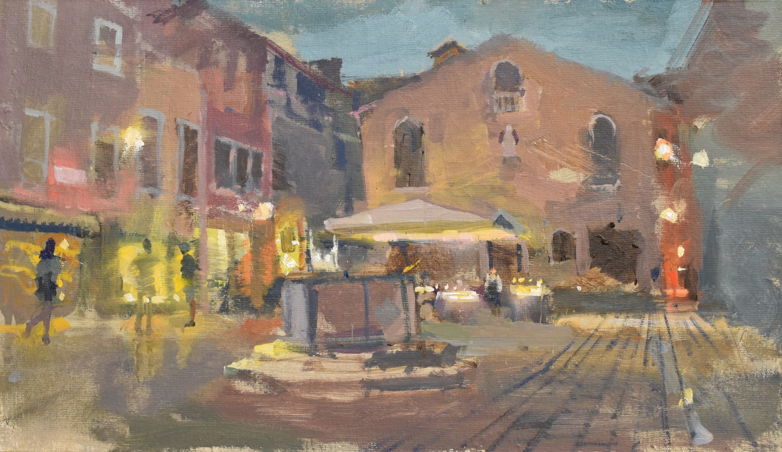 Richard Pikesley, Waiter And Diners, Campo San Toma