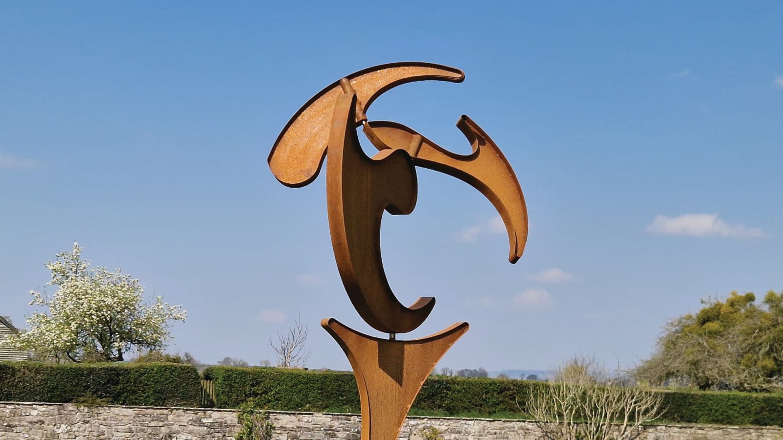 Will Carr, Rusted Ripples - Kinetic Wind Sculpture