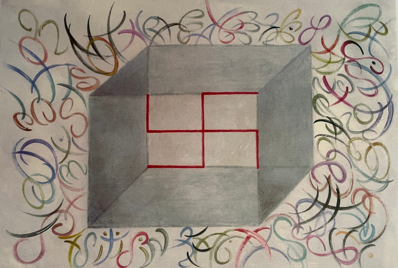 Henry Orlik, STATE OF ART, B. Of a Triptych (2 of 3) Art galleries should be for artists not artists for galleries and art shopkeepers as it is in reality 2015