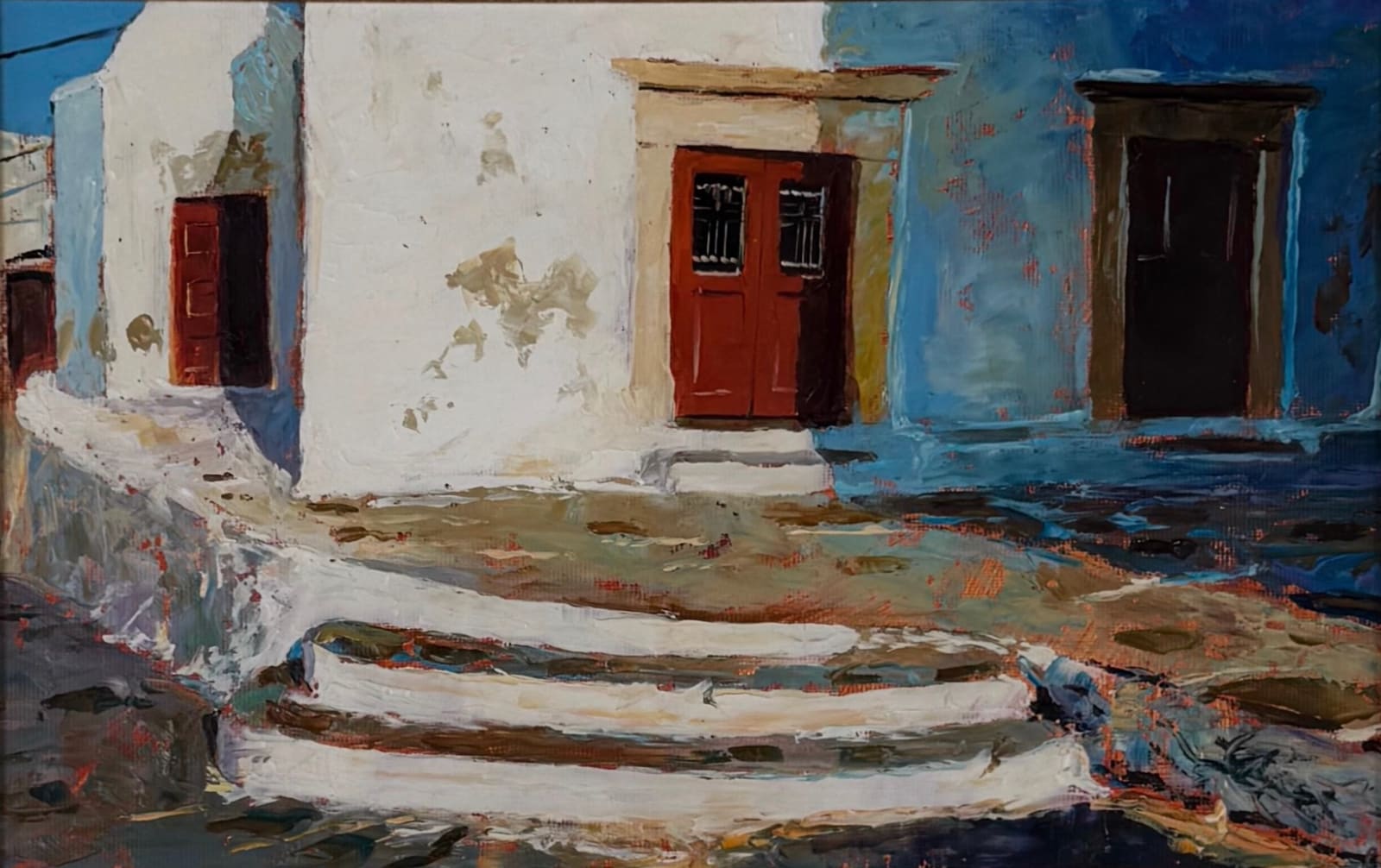 Jeremy Sanders, Red Church Door, Mykonos