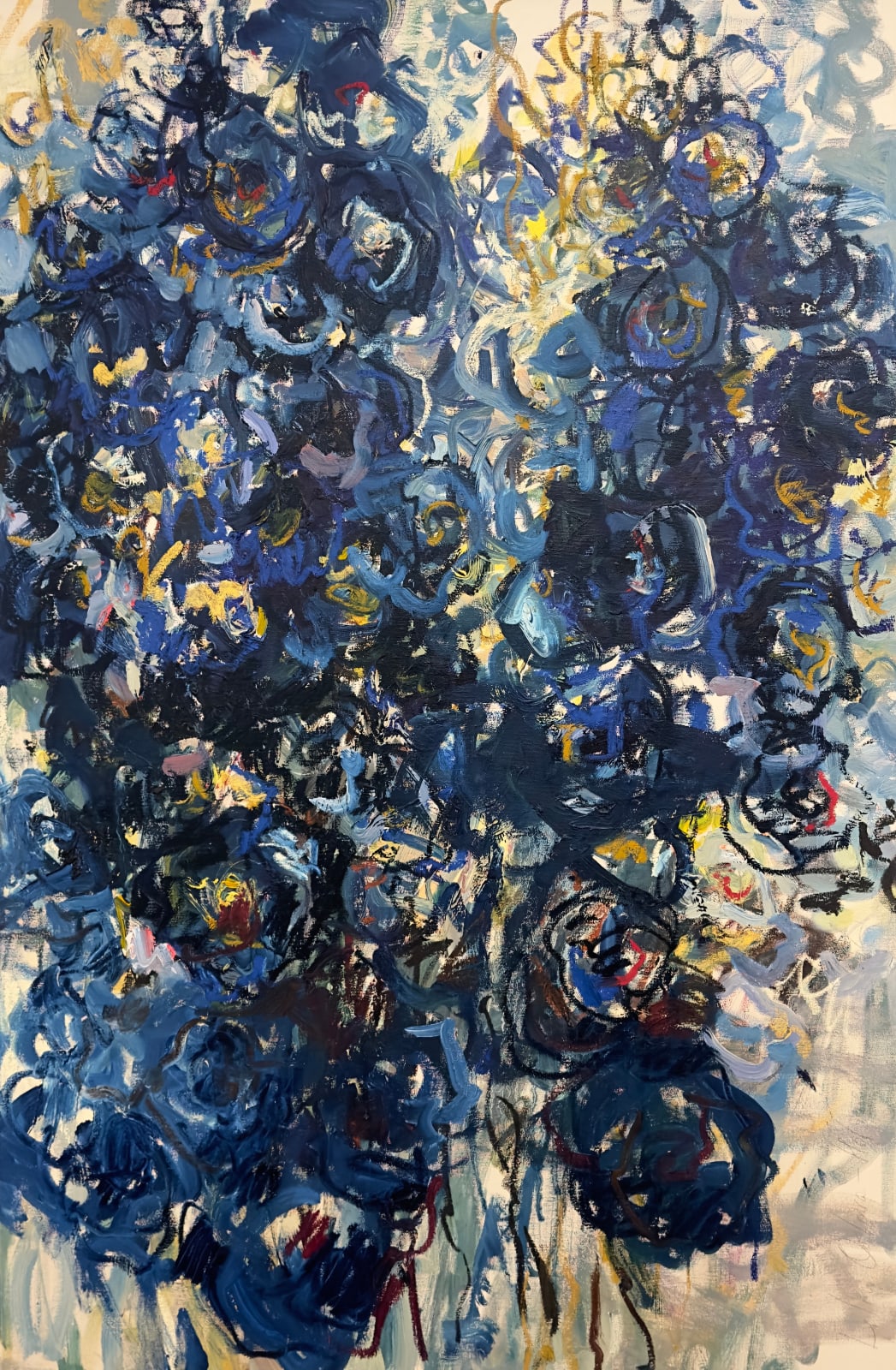 Lilia Orlova-Holmes, BLUE FLOWERS, 2021