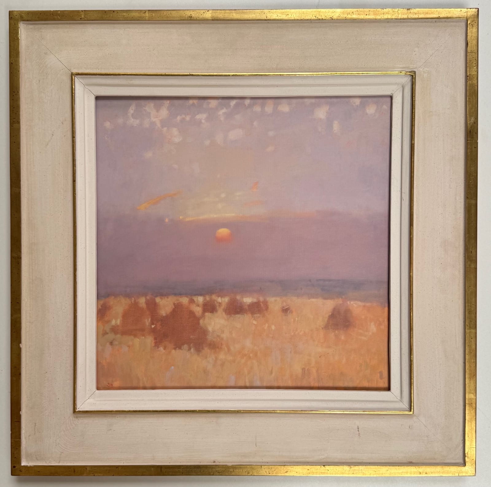 Stephen Brown, Corn Stooks At Sunset
