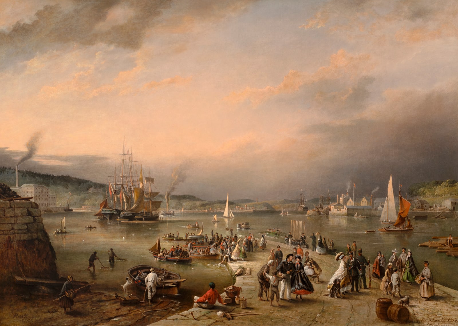 Richard Brydges Beechey, The Admiral's Hard, Stonehouse, Plymouth, 1865