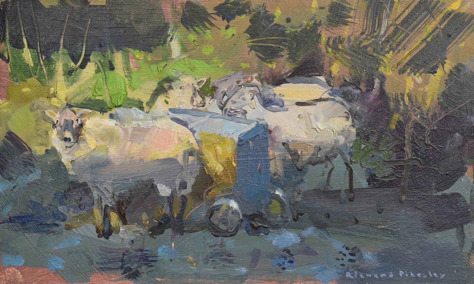 Richard Pikesley, At The Hay Feeder, First Frost