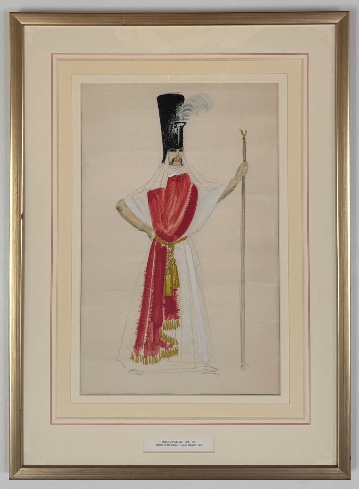 Doris Zinkeisen, Design for the Chorus, Happy Returns, 1938