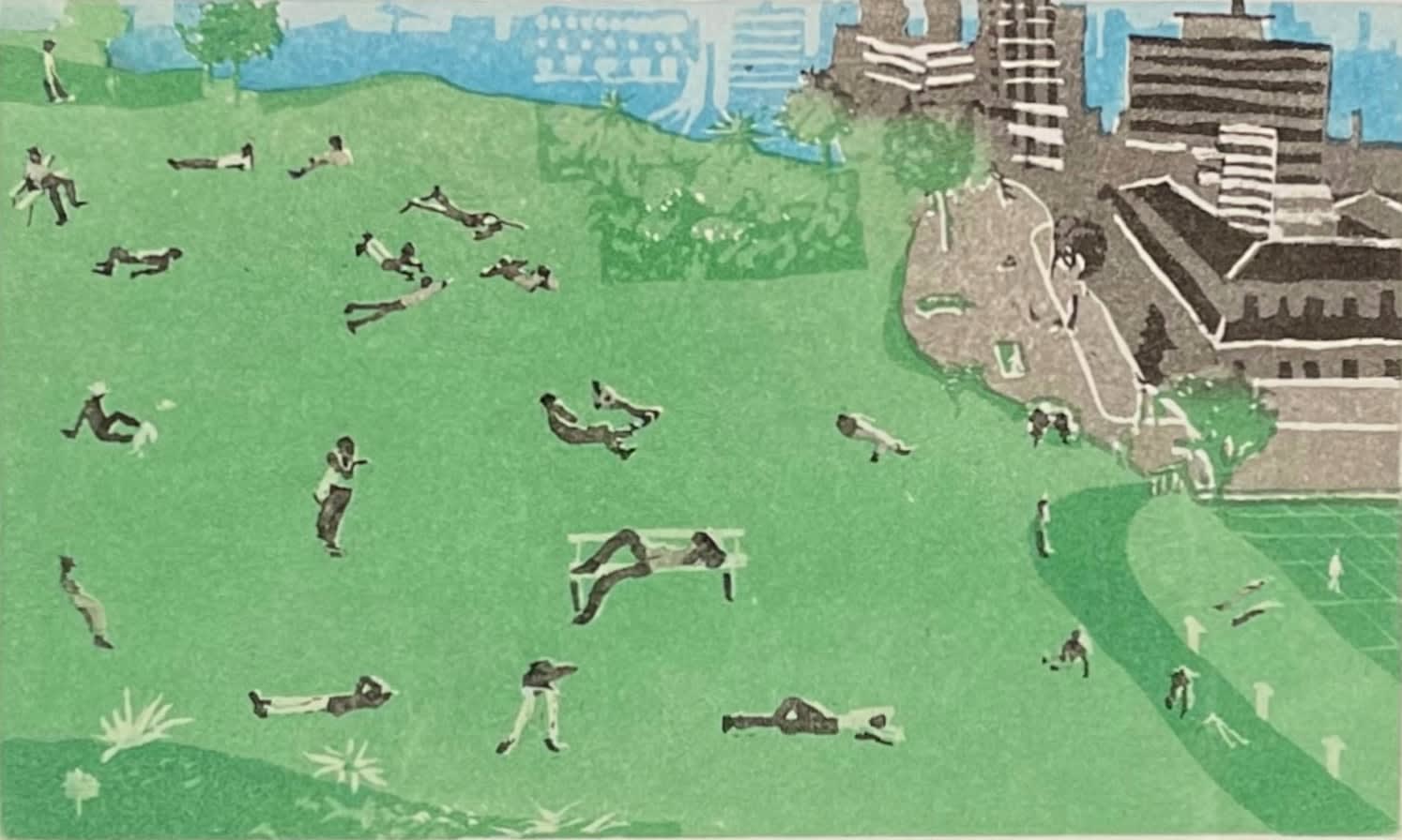 Patrick Procktor, LUNCH HOUR, JOHANNESBURG, 1974