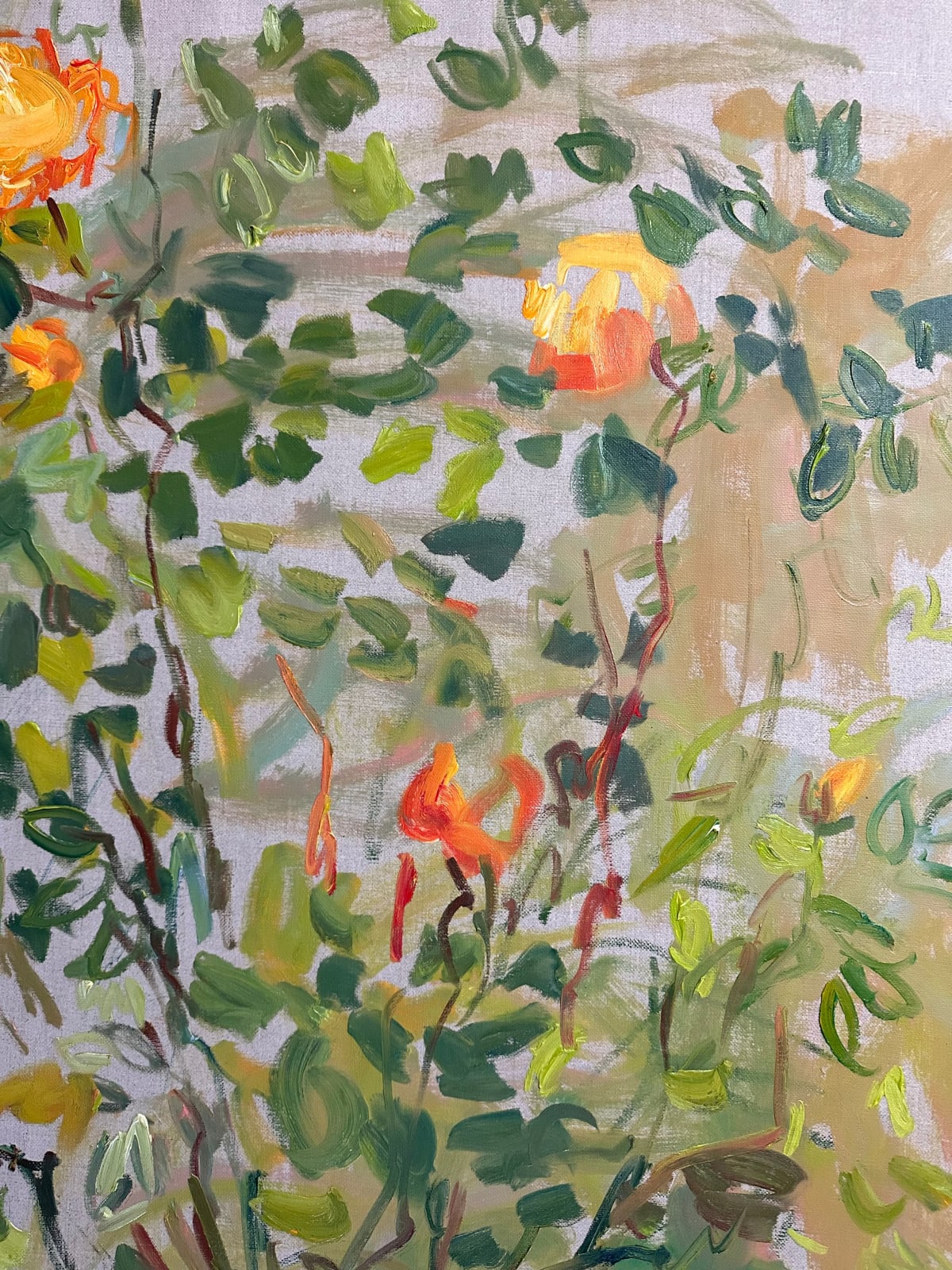 Lilia Orlova-Holmes, A ROSE IN AN AUTUMN GARDEN, 2022