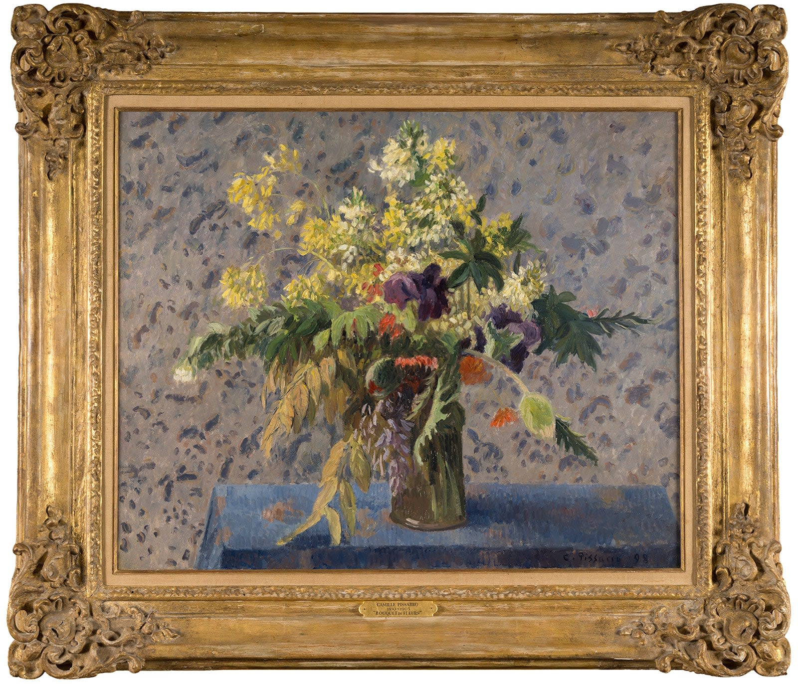 Camille Pissarro, Bouquet de Fleurs; Iris, Coquelicots et Fleurs de Choux, 1898
