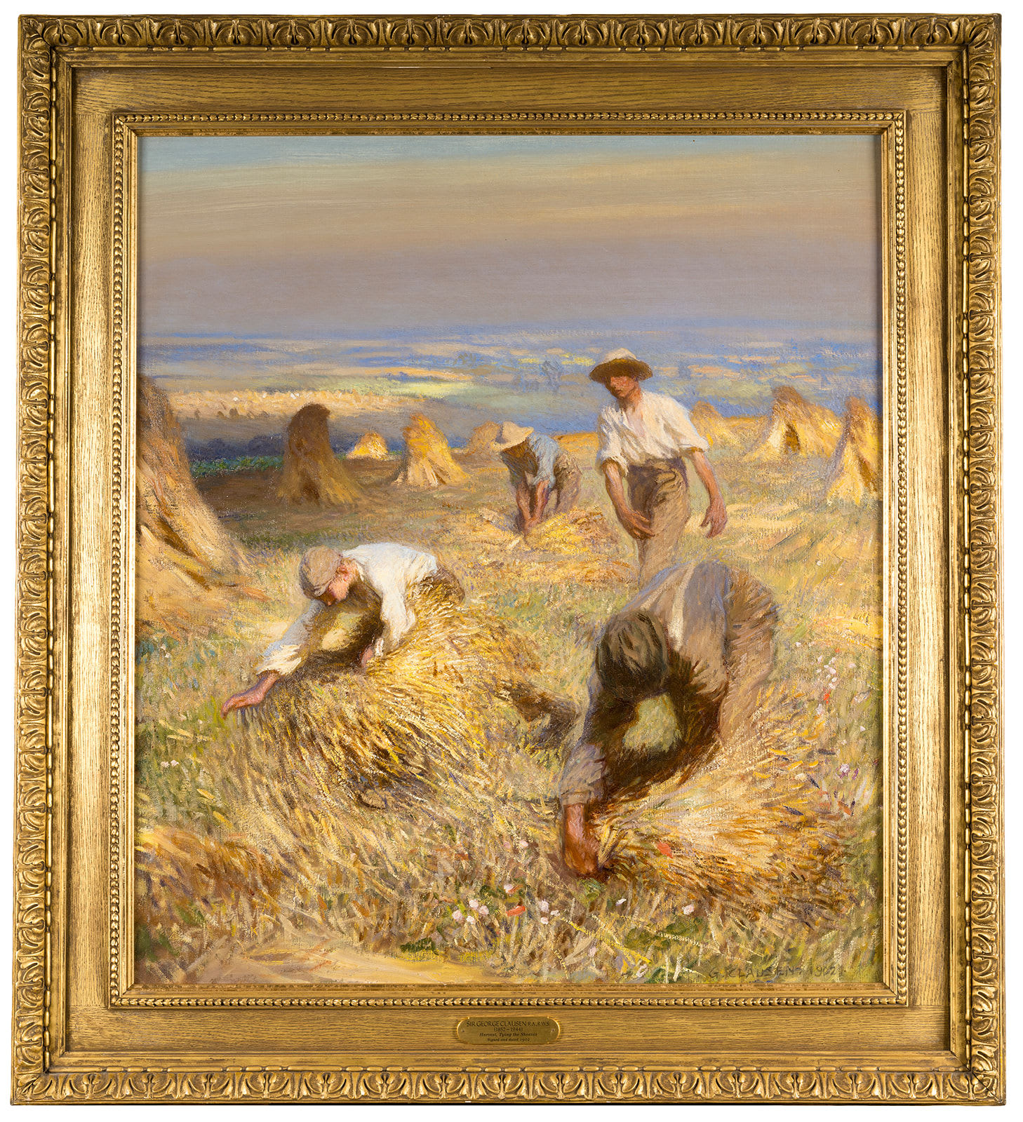 Sir George Clausen, Harvest, Tying the Sheaves, 1902