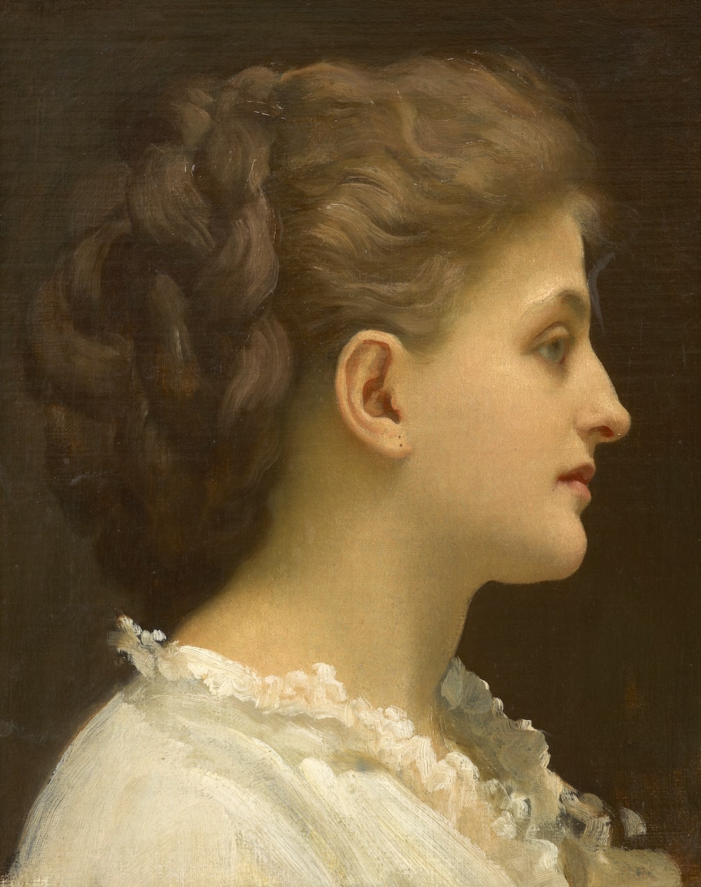 Frederic Leighton, Lady in Profile, c. 1870s